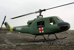 RotorScale UH-1A Huey Medic Green 450 Size Helicopter - PNP -Freewing Shop rotorscale uh 1a huey medic green 450 size helicopter pnp motion rc 29832452669625
