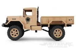 XK INNOVATIONS XK Military Truck Tan 1/12 Scale 4WD Truck - RTR -Freewing Shop wltoys military truck tan 1 12 scale 4wd truck rtr motion rc 23189555249337