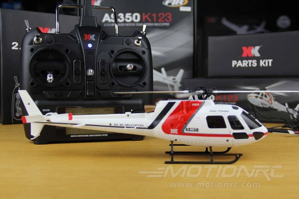 XK INNOVATIONS XK K123 Red And White 120 Size Gyro Stabilized Helicopter - RTF 13 XK INNOVATIONS XK K123 Red And White 120 Size Gyro Stabilized Helicopter - RTF - Image 11