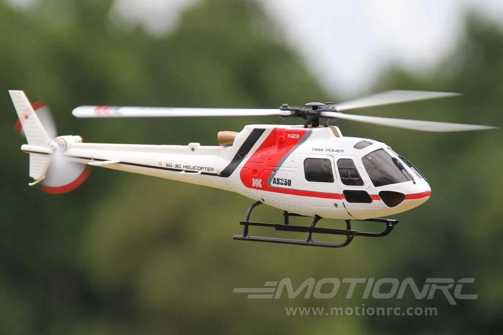 XK INNOVATIONS XK K123 Red And White 120 Size Gyro Stabilized Helicopter - RTF 4 XK INNOVATIONS XK K123 Red And White 120 Size Gyro Stabilized Helicopter - RTF - Image 2