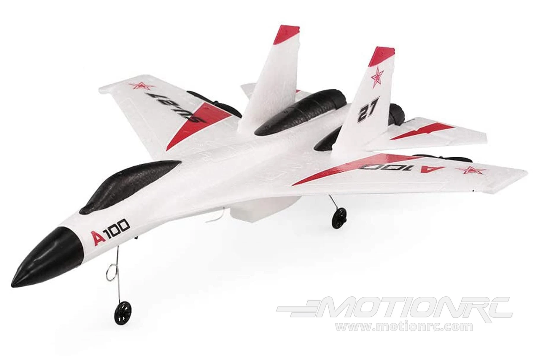 XK INNOVATIONS XK A100-W SU-27 White With Gyro 340mm (13.3") Wingspan - RTF 6 XK INNOVATIONS XK A100-W SU-27 White With Gyro 340mm (13.3") Wingspan - RTF - Image 4