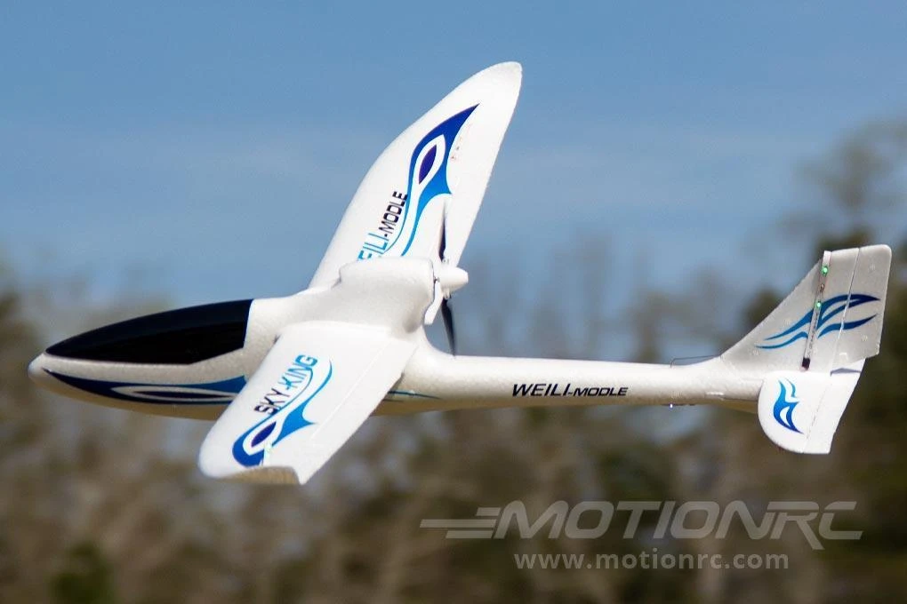 XK INNOVATIONS XK Sky King Glider Blue 750mm (29.5") Wingspan - RTF 6 XK INNOVATIONS XK Sky King Glider Blue 750mm (29.5") Wingspan - RTF - Image 4