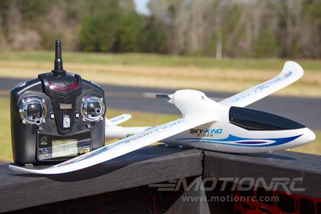 XK INNOVATIONS XK Sky King Glider Blue 750mm (29.5") Wingspan - RTF 10 XK INNOVATIONS XK Sky King Glider Blue 750mm (29.5") Wingspan - RTF - Image 8